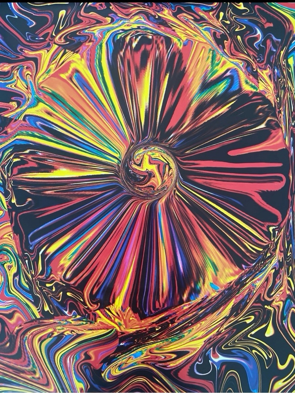 2004 Crystal Flower Poster Aprox Size 24x36 Inches